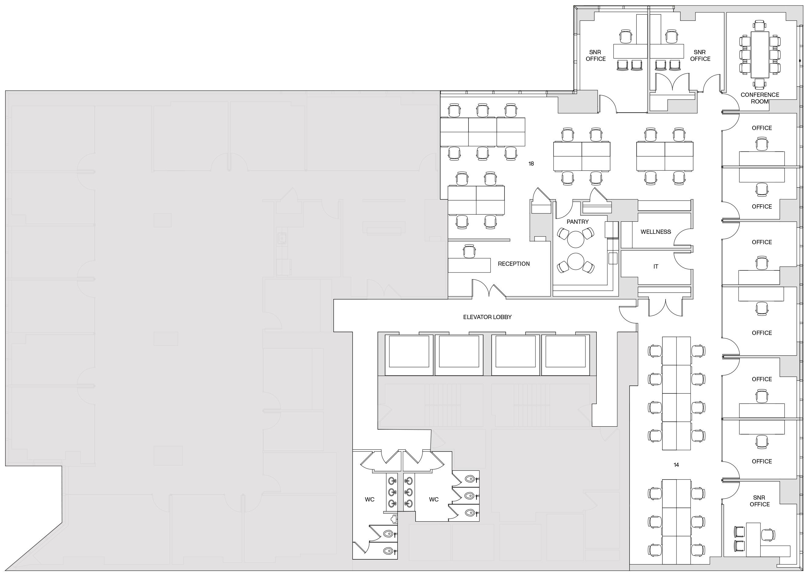 4th Floor floorplan